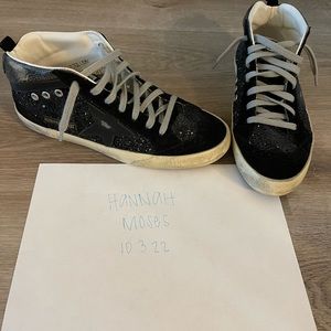 Nordstrom Exclusive Golden Goose Midstar Black Glitter